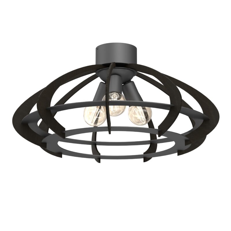 Plafon Luminex Orebo Gray/black Wood x3