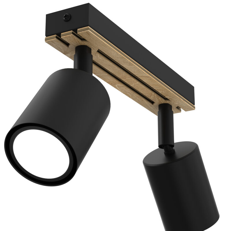 Spot Luminex Terra Line 200 Black/wood/black Swivel x2 - obrazek 3