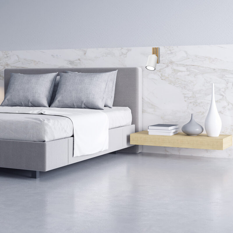 Spot Luminex Terra White/wood/white Swivel x1 - obrazek 4