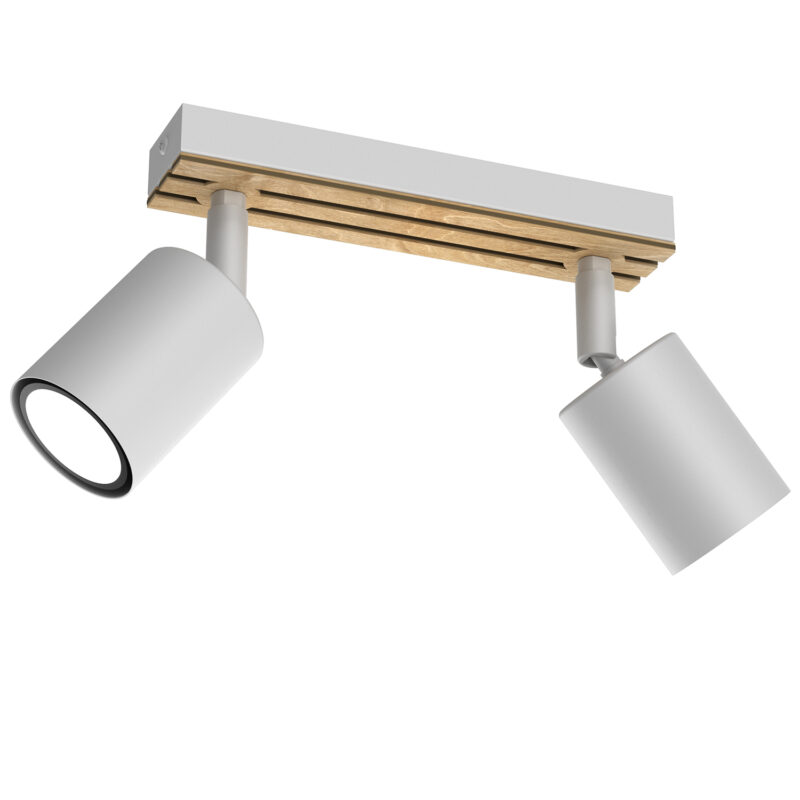 Spot Luminex Terra Line 200 White/wood/white Swivel x2