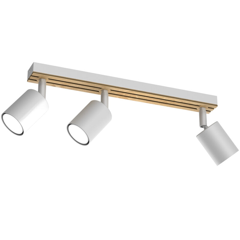 Spot Luminex Terra Line 400 White/wood/white Swivel x3