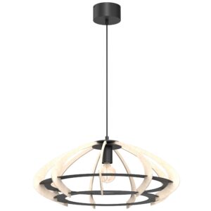 Żyrandol Luminex Orebo Black/light Wood x1