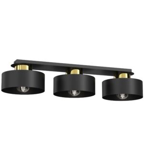 Plafon Luminex Marti Black/gold x3