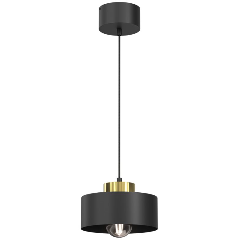 Żyrandol Luminex Marti Black/gold x1